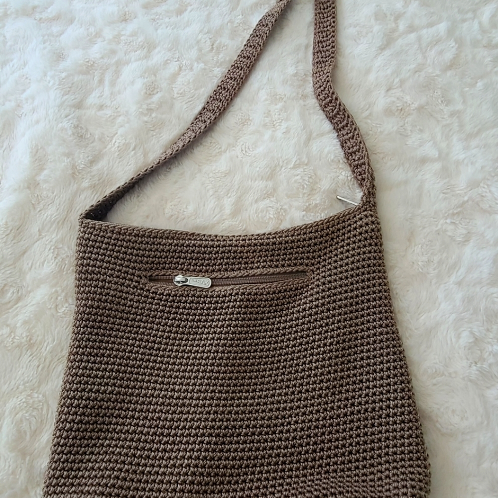 TheSak original tan crochet purse handbag